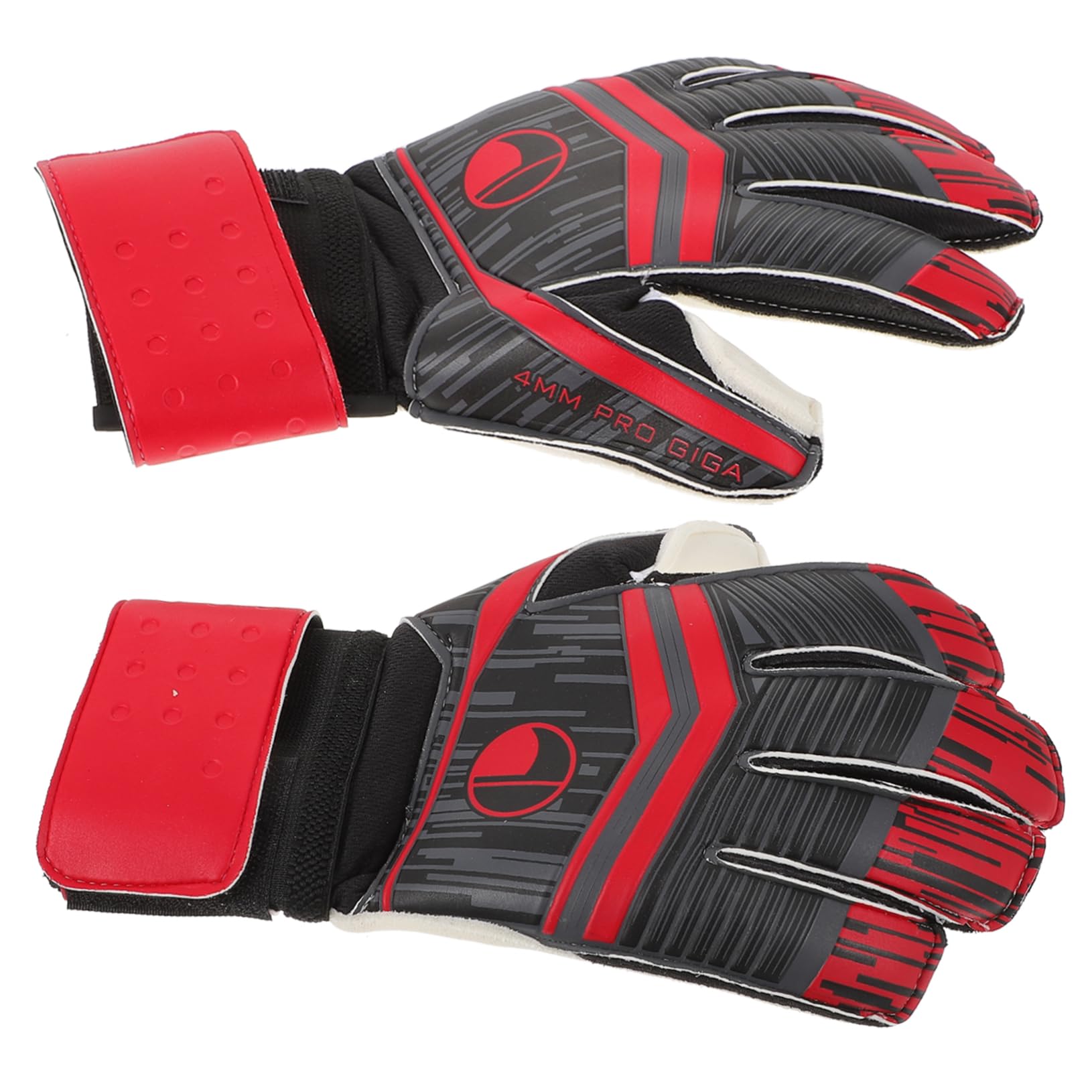 Totority 1Pair Soccer Goalkeeper Red High Elastic Wrist Wrap Finger Protector Design and Secure Protection Soccer Accessory