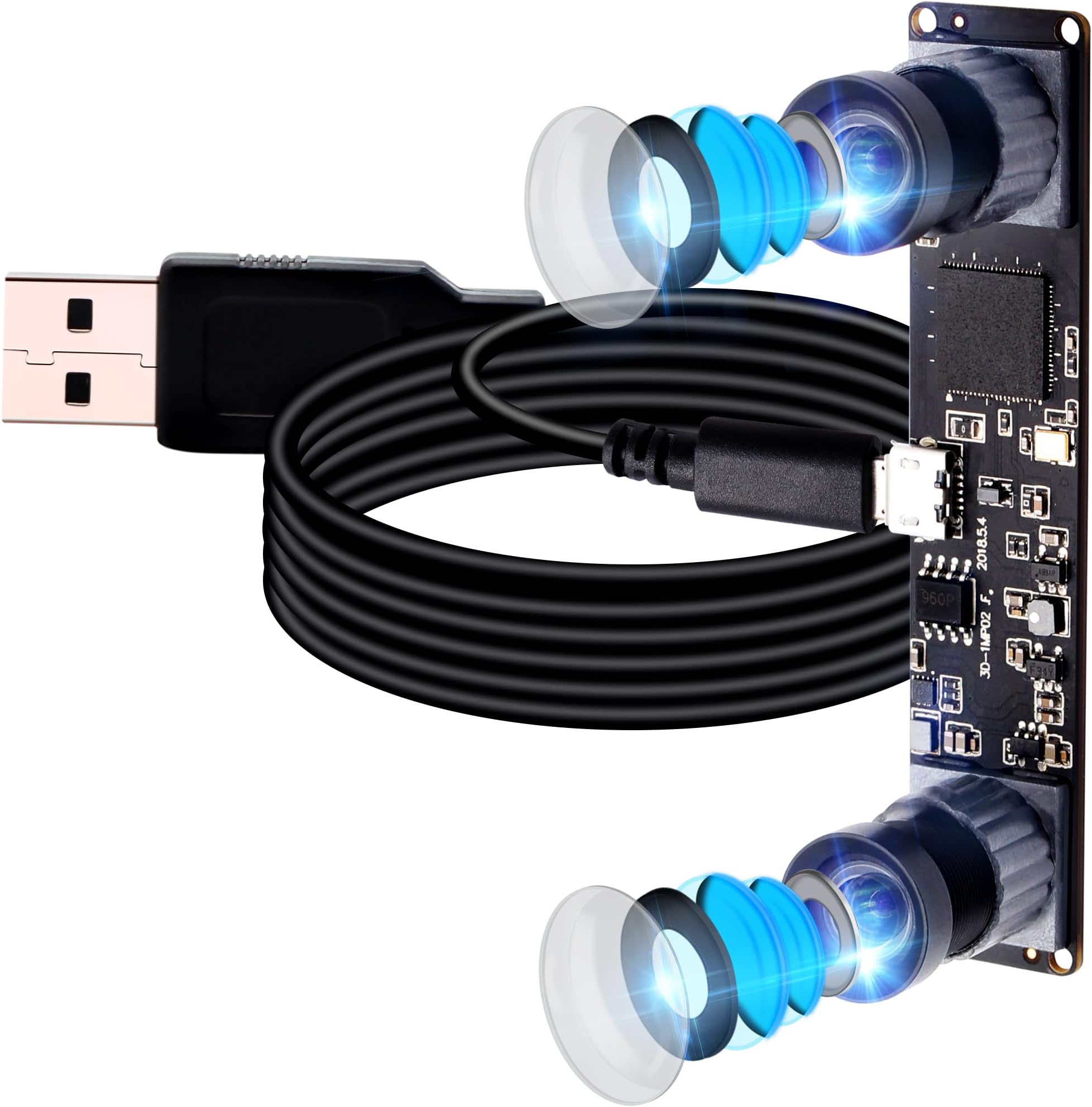 Amazon.com: Arducam for Raspberry Pi USB Camera Module, 1080P HDR 2MP ...