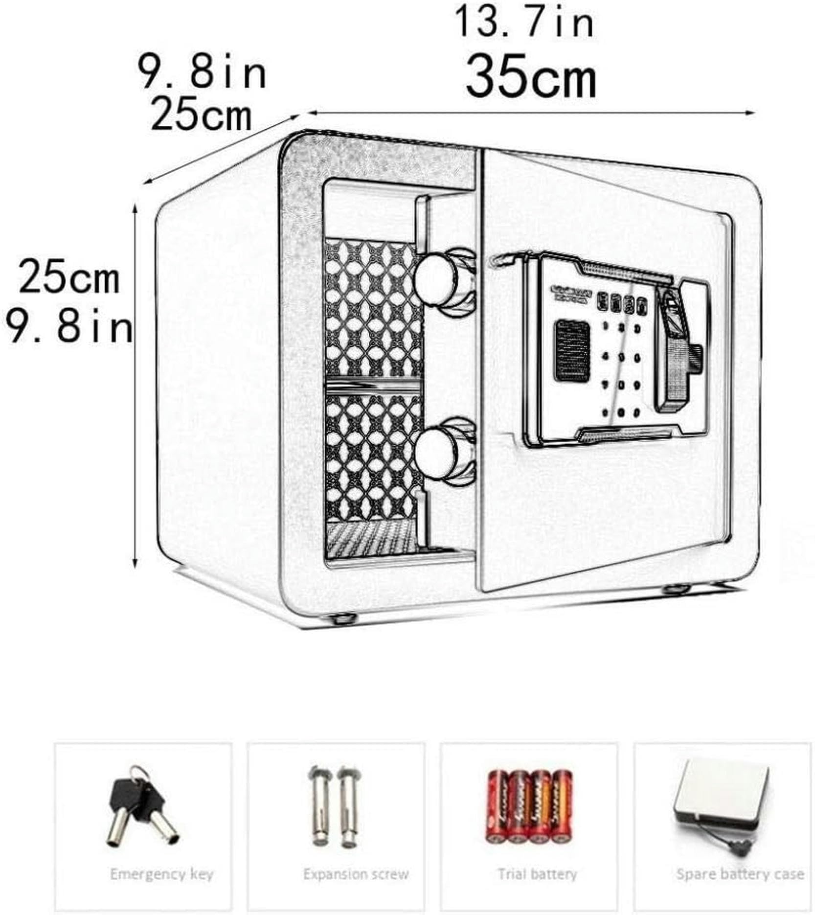 Sicurezza Con Cassette Elettroniche Di Sicurezza Con Blocco Di Casa In Acciaio Ad Alta Sicurezza