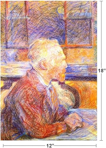 Miniatura 4 de Henri de Toulouse Lautrec Vincent Van Gogh Arte de pared impresionista Retrato estilo pintura arte fino arte decoración del hogar realismo arte