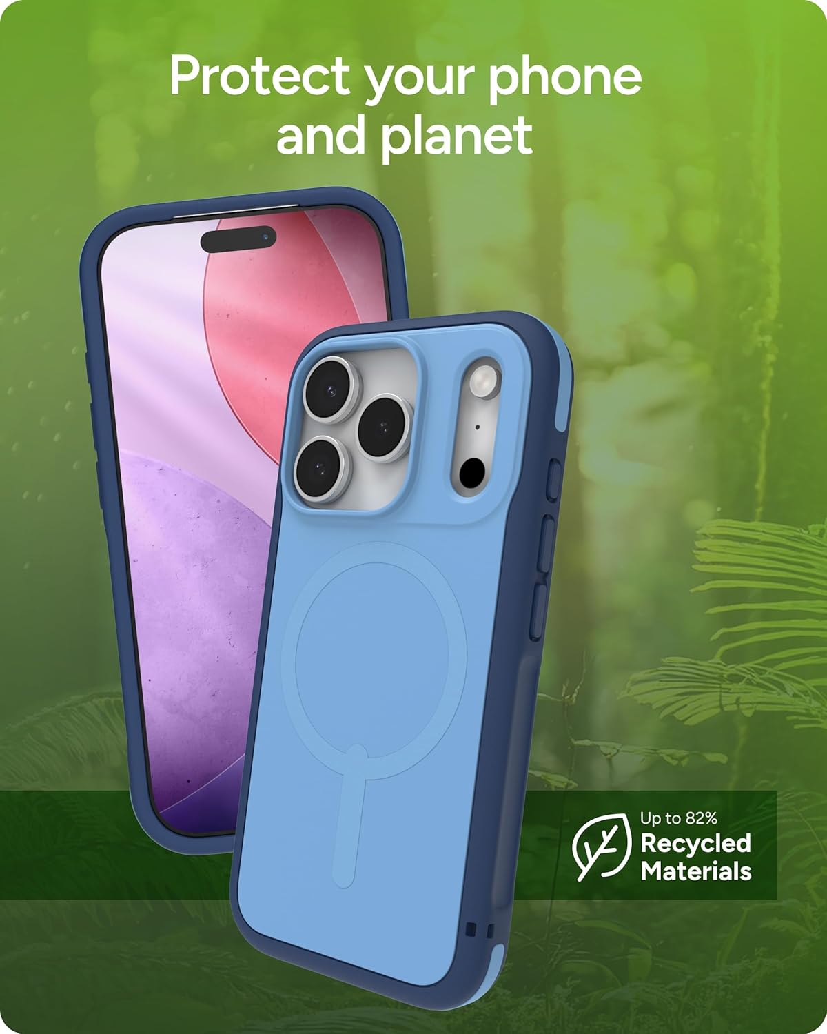 ZAGG Sedona Snap Case for iPhone 17 Pro - Blue Royal Ember, Drop Protection (13ft/4m), Graphene-Reinforced Multi-Layer Protection, MagSafe Phone Case with Impact-Absorbing Bumpers, Slim & Lightweight - Image 9