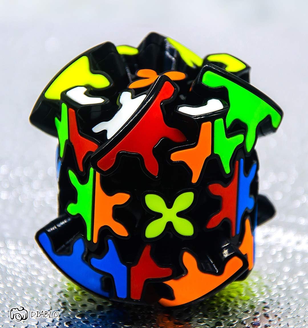 Logica Gochi - Cubo Magico Gear Cilindro 3x3 - Rompicapo collezione - Senza adesivi - Cubo resistente - Idea regalo puzzle - Da viaggio - Puzzle per principianti - 3