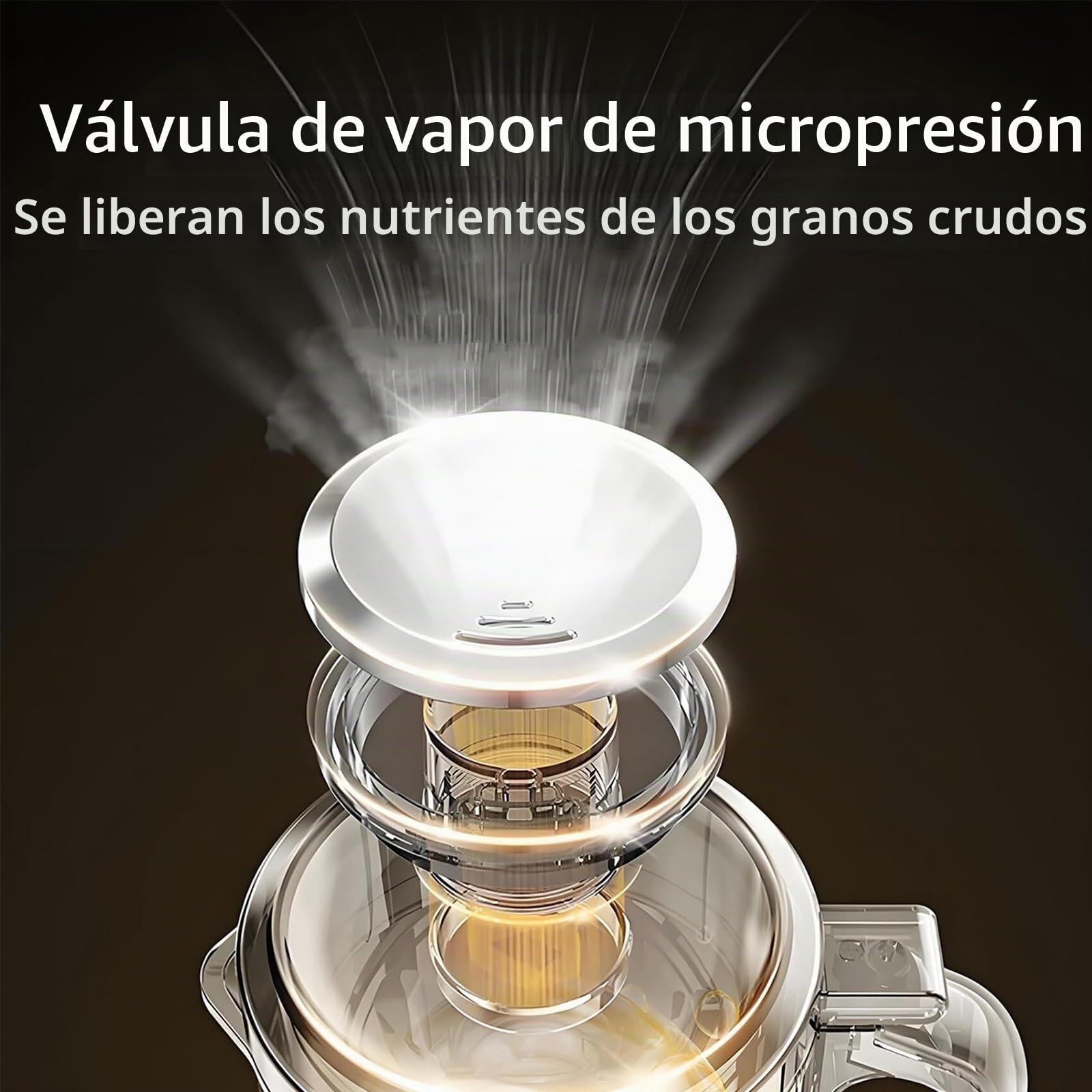 Máquina para Preparar Leche de Frutos Secos de 1.2 L, de Acero Inoxidable, con 8 menús Inteligentes, Temporizador de 24 h, Pantalla LED, Limpieza automática y Cortador de 12 Cuchillas