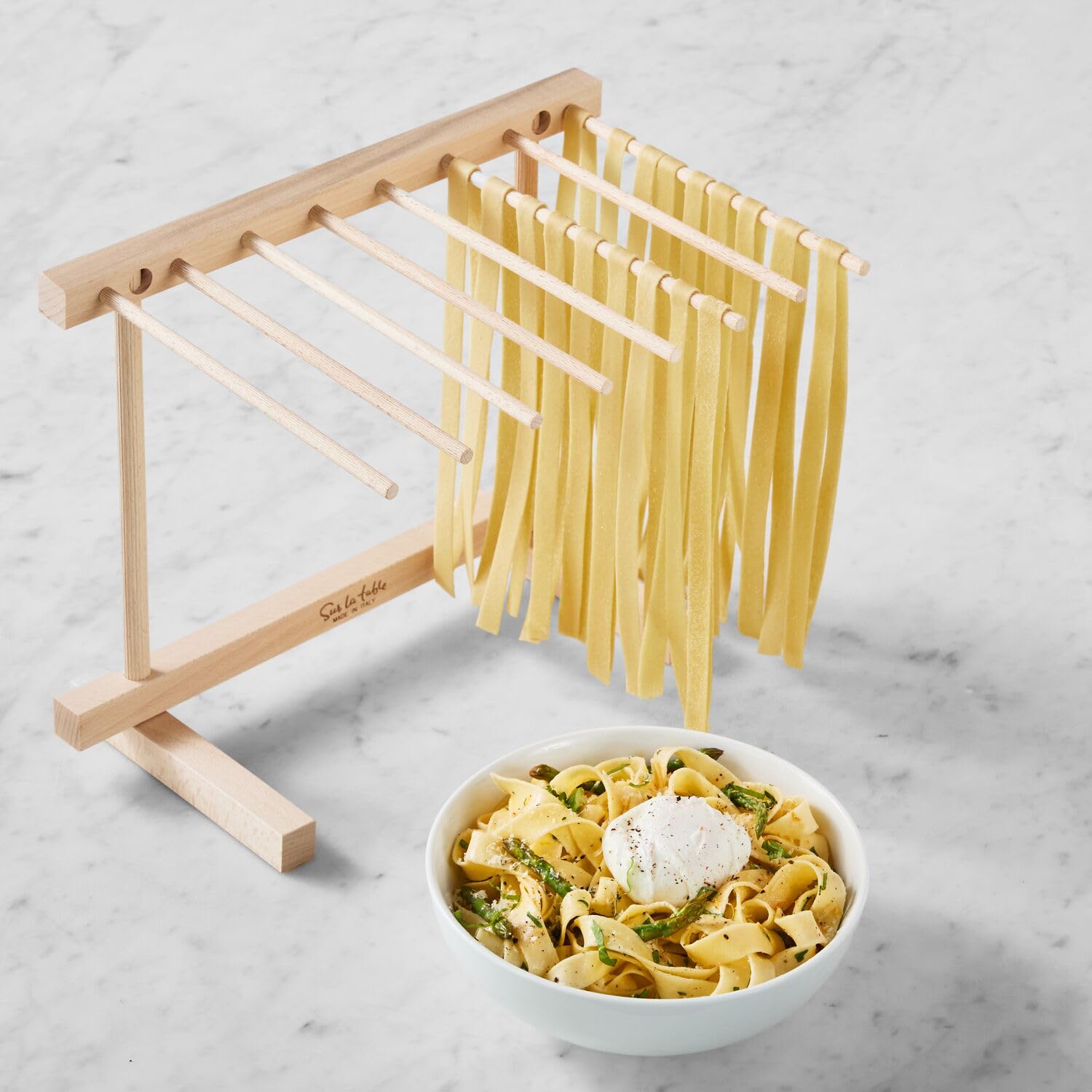 Sur La Table Pasta Drying Rack, Tan