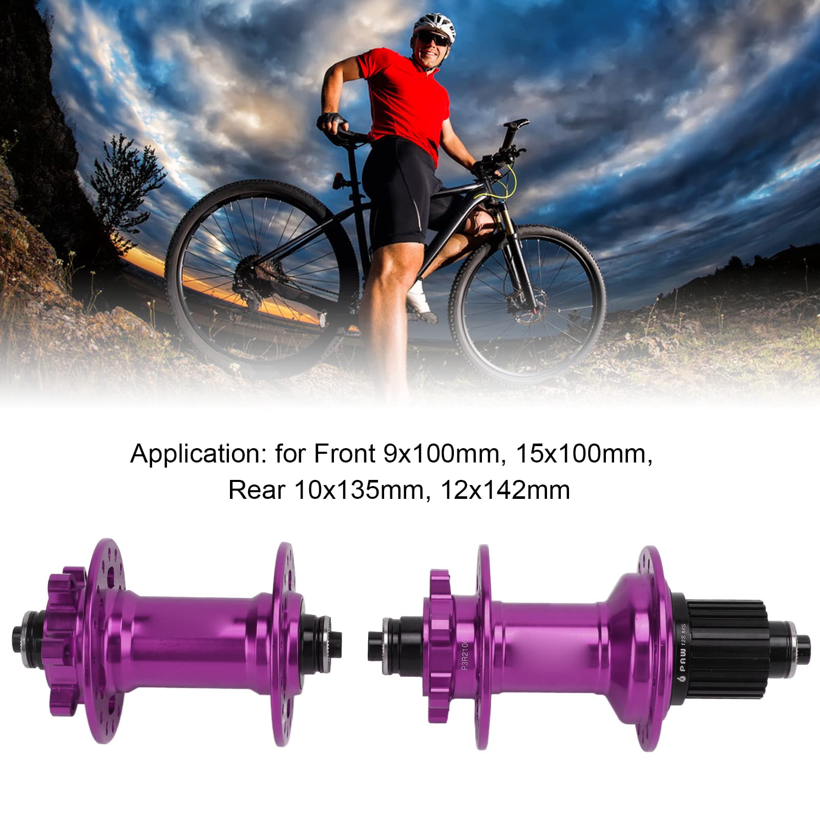 32-Loch-Naben-Schnellspanner-Set für Mountainbike, 6 Sperrklinken, Scheibenbremsnabe, abgedichtetes Lagerzubehör für Radfahrer