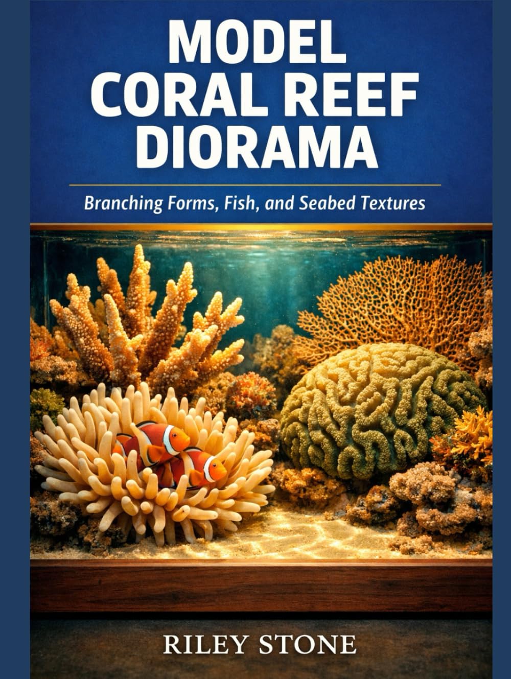 MODEL CORAL REEF DIORAMA: Branching Forms, Fish, and Seabed Textures