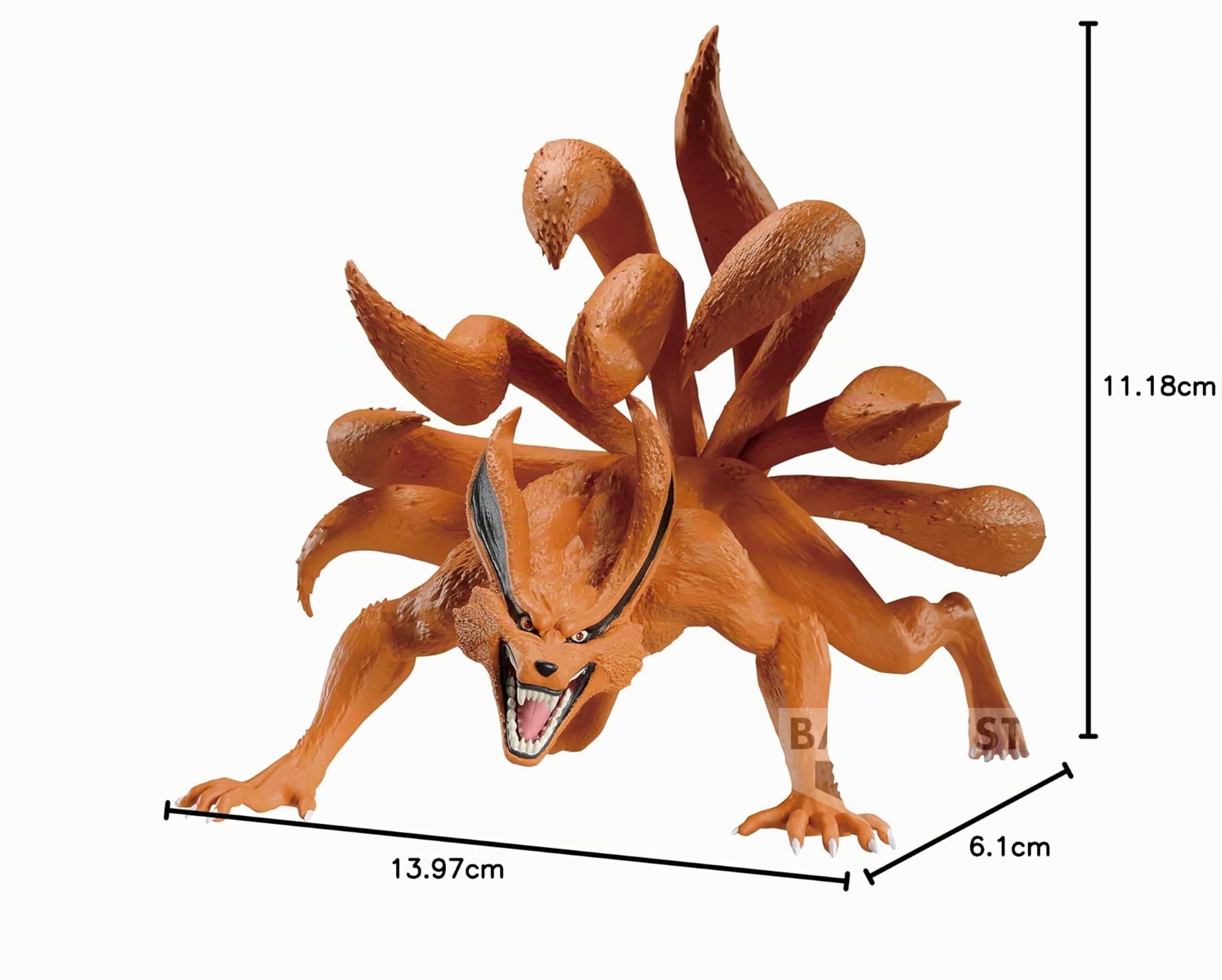 Banpresto Kurama Naruto Shippuden Action Figure (Ver.A) 14 cm BP88762P Multicolore