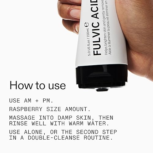 Miniatura 6 de The INKEY List Limpiador iluminador de ácido fúlvico, 5 onzas líquidas, elimina el maquillaje, para una tez de aspecto saludable, sin fragancia,