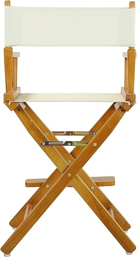 Miniatura 9 de Casual Home 230-01021-41 - Silla de director de 30 in, marco blanco, con lona color morado, altura de barra