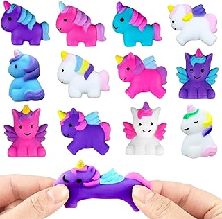 12P Mini Unicorn Mochi Squishy Toys,Mochi Squishy Toys for Party Bags,Sm...