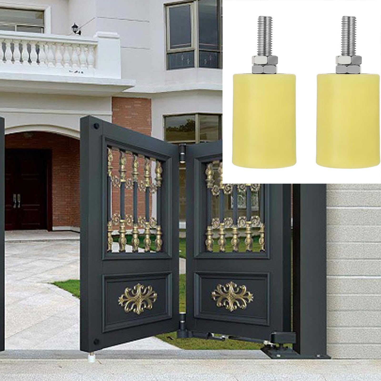 Ruota Gola Tonda Per Cancello 1 Cuscinetto A Sfera Art.425 - ø Mm.80x20 - Foto 11