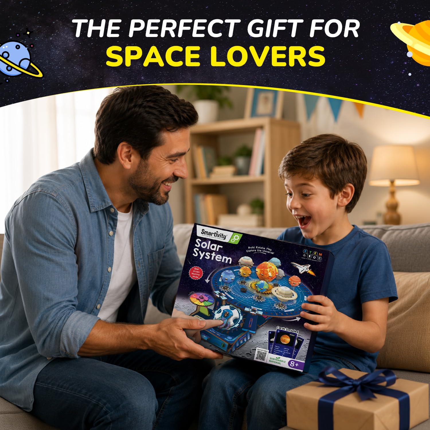 Smartivity DIY Solar System Kit - Gear-Driven Planet Model for Kids 8-14 — Amazon image 8