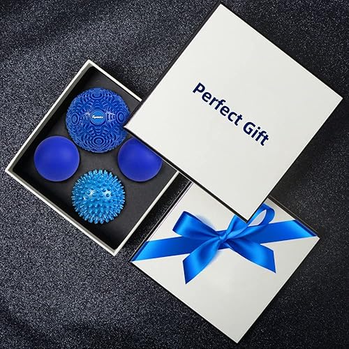 Miniatura 6 de Juego de 5 bolas de masaje, 2 bolas de lacrosse de masaje, 1 bola de masaje dura con puntas, 1 pelota de terapia para masaje de puntos de