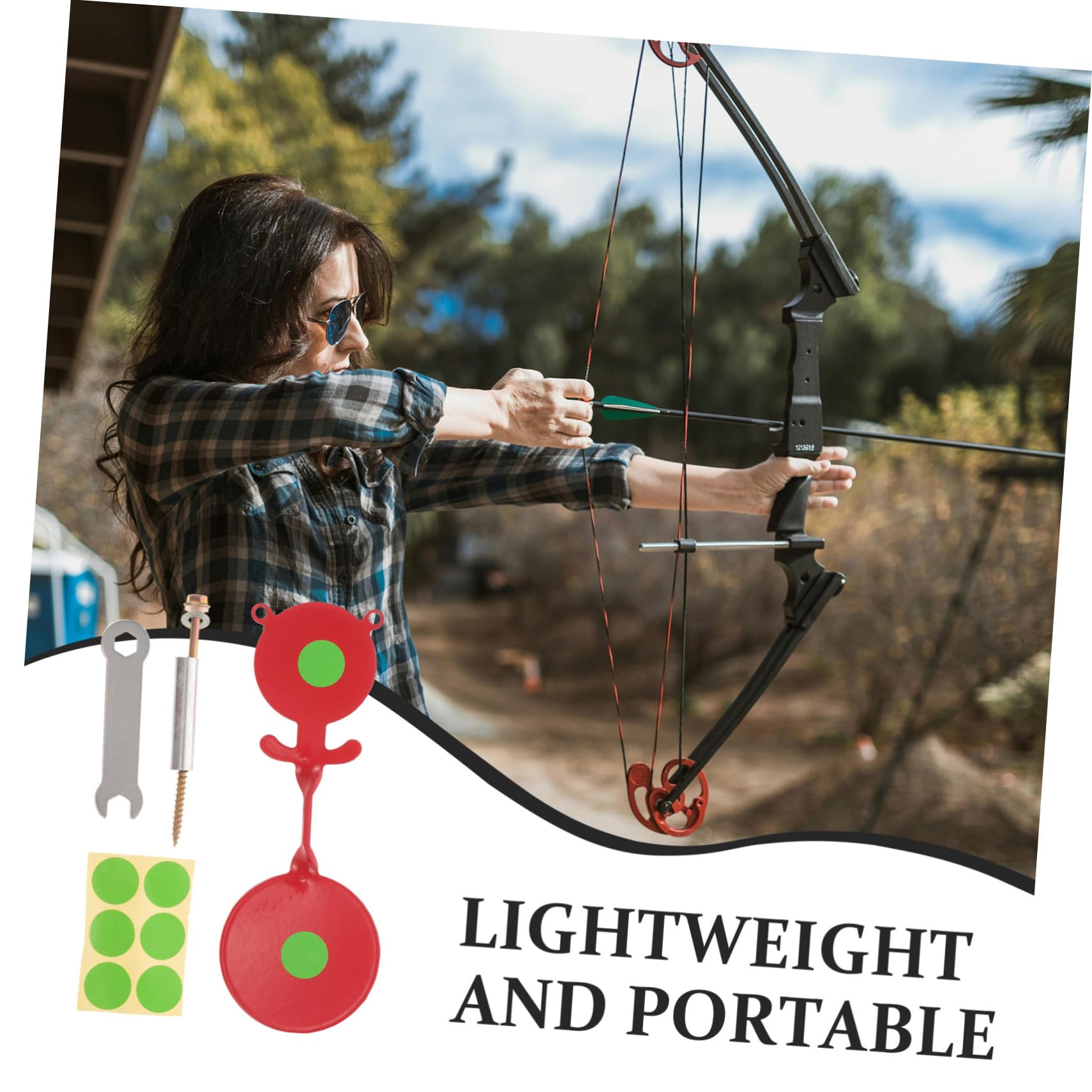 VANZACK Board Set Metal Rotating Multi-Functional Toy for Shooting Practice Durable Outdoor Game