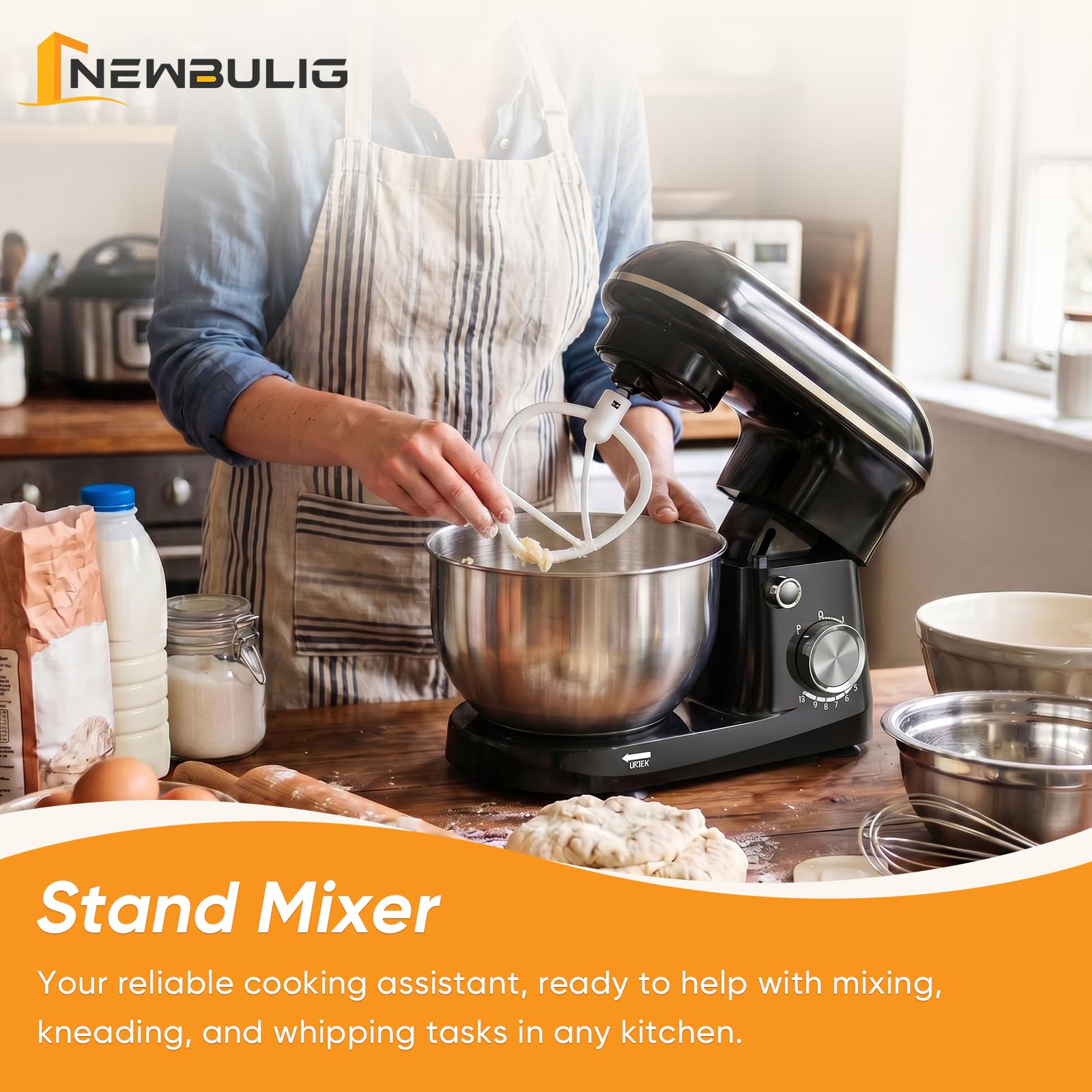 NEWBULIG Stand Mixer 4.2QT, Kitchen Electric Mixers Alternative view 7