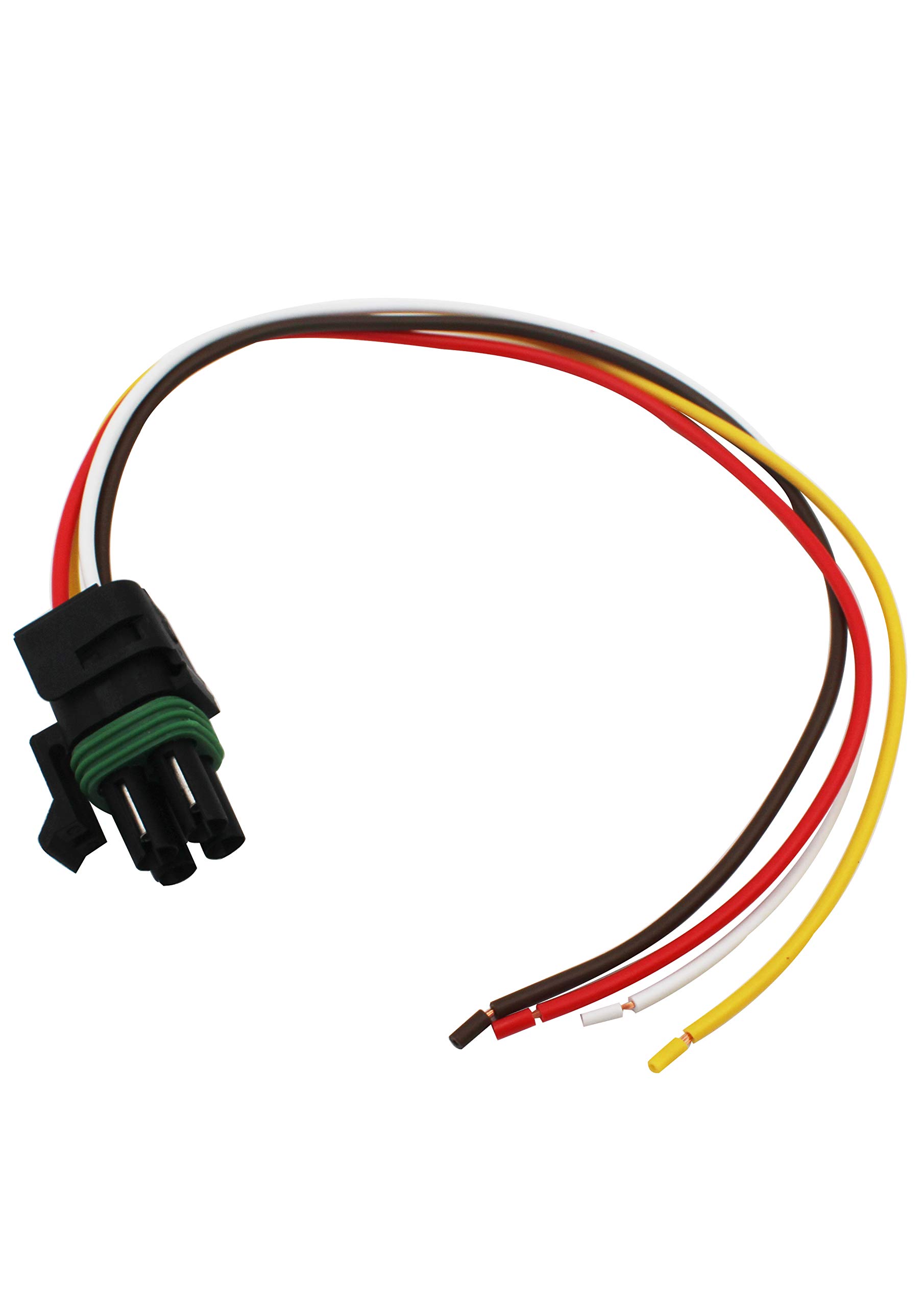 909306000/1809925 4-Way Plug with Connector Replacement for Kwikee 5th Wheel RVs, Travel Trailers and Motorhomes Electric Step