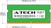 Vista 7 de A-Tech 4GB DDR4 2400 MHz SODIMM PC4-19200 (PC4-2400T) CL17 Módulo de Memoria RAM para Laptop No-ECC