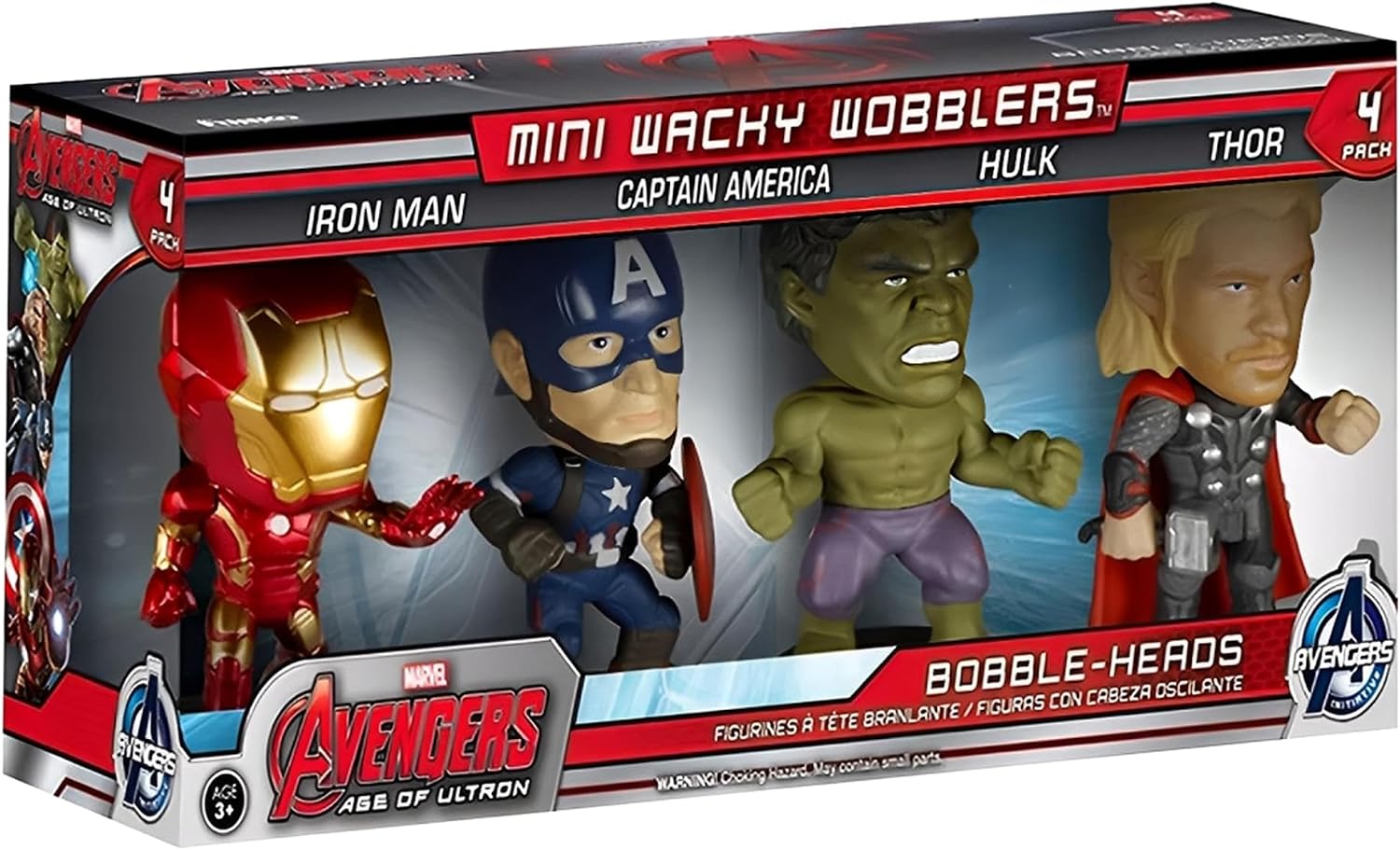 Funko Wacky Wobbler: Avengers 2 Mini Wobbler Action Figure (Pack of 4)