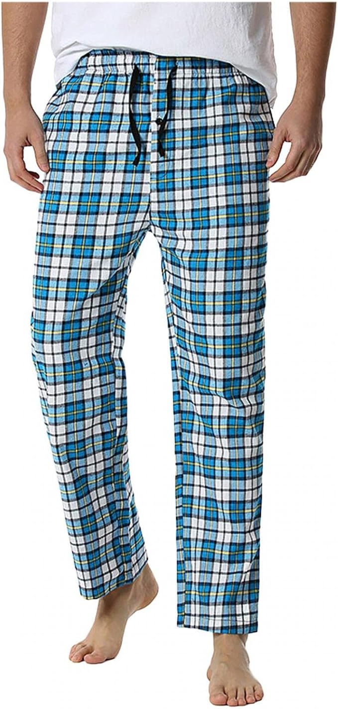 Mens Buffalo Check Lounge Pants Comfy 