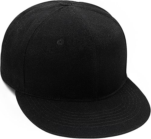 Gorra de béisbol clásica con diseño de visera plana para hombres y mujeres, estilo hip hop, unisex, ajustable