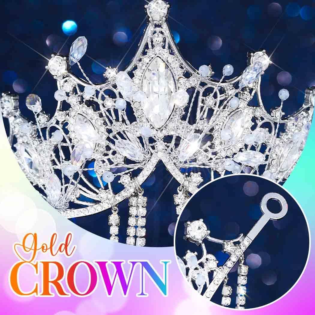 Yean Queen Crowns and Tiaras Silver Rhinestone Tiara Wedding Crystal Headband Crown for Women - Image 6