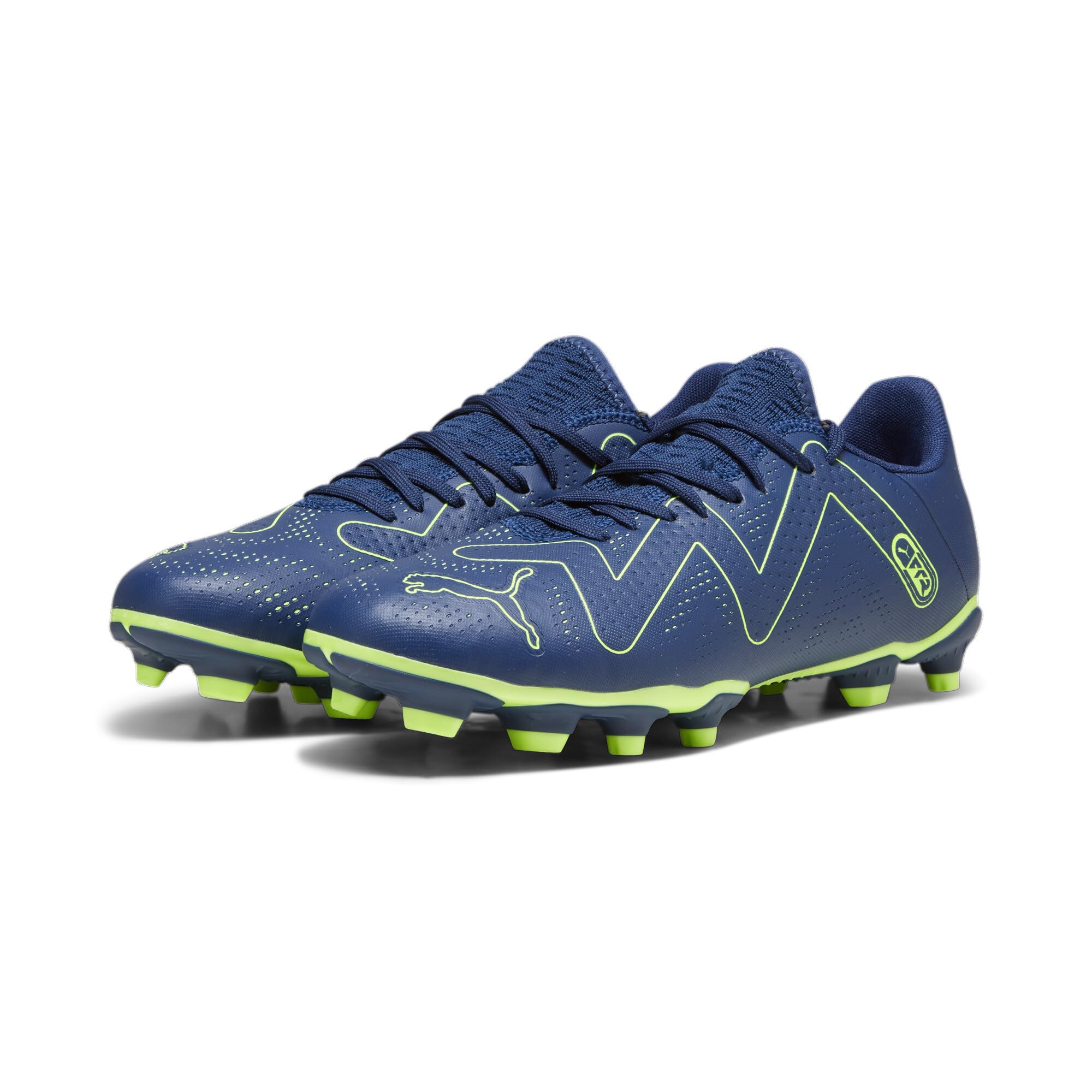 Puma Future Play Fg/Ag Fußballschuh für Herren, Persian Blue Pro Green, 40.5 EU – Ansicht 2