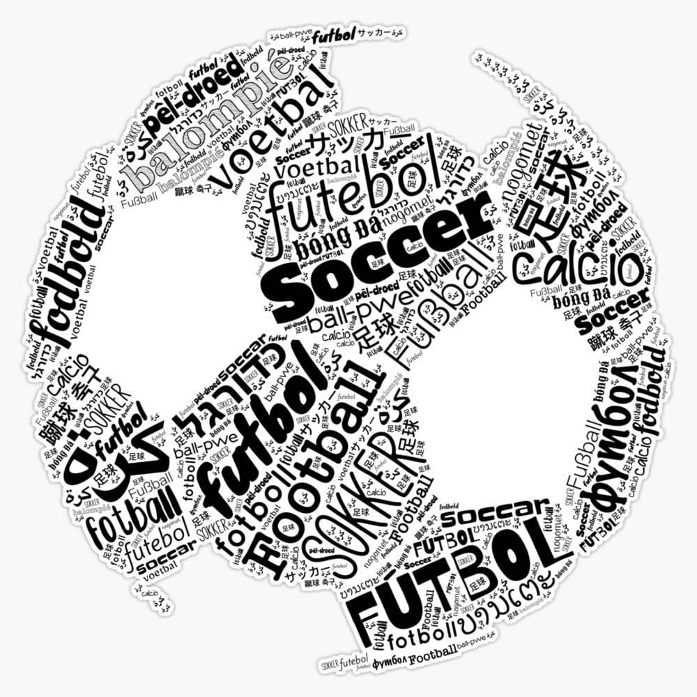 Magnet Football Soccer Futbol The International Obsession Polyglot Magnet Vinyl Decal Sticker 5