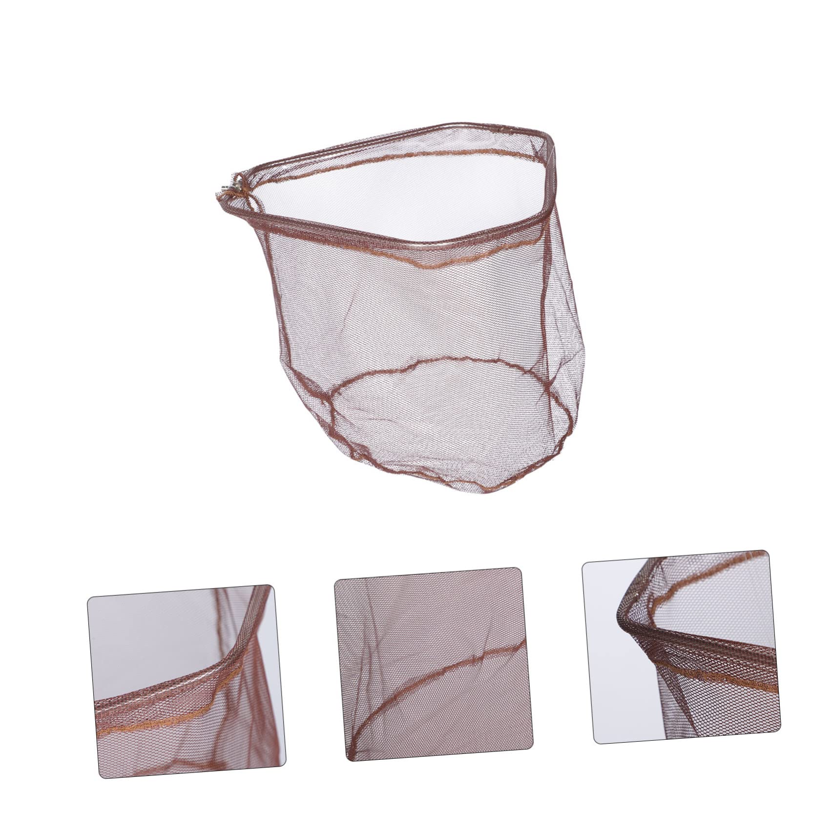 Red de Pesca Reemplazable Plegable de Acero Inoxidable y Nailon | Malla Ligera, Suave Peces, para Pescadores Avanzados o Principiantes, Uso en Pesca Terrestre