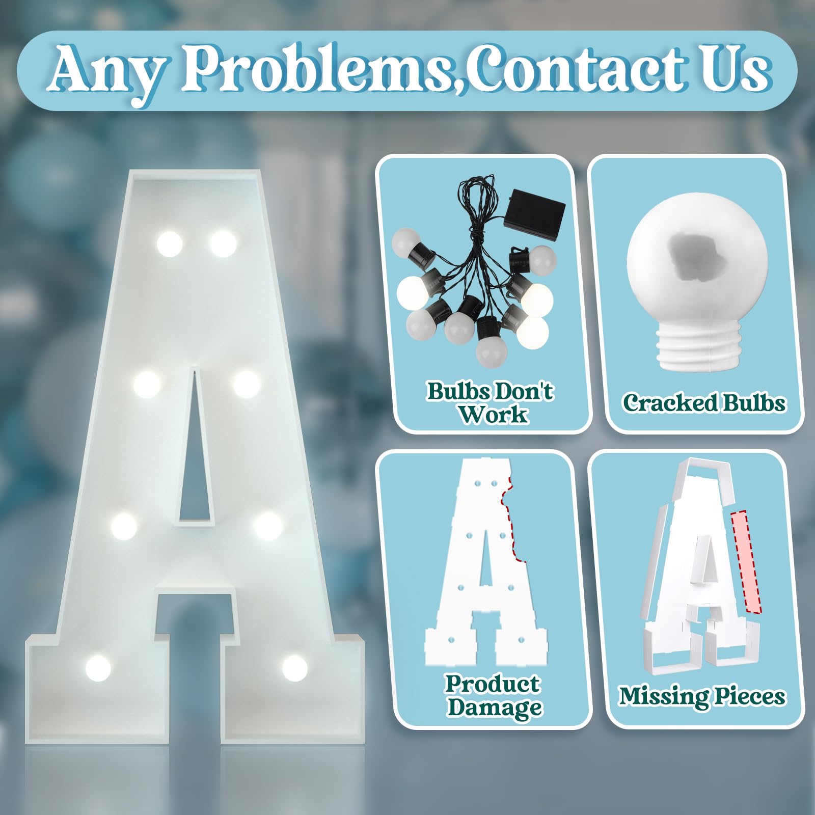 Garbenat Lettres Lumineuses à LED - 91,5 Cm - Lettres Lumineuses