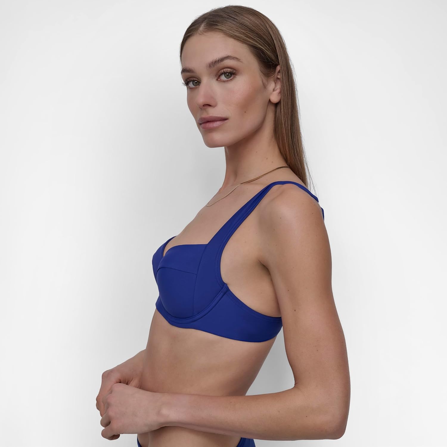 DKNY Womens Bikini Set ̶ Molded Bra Bikini Top & Low Rise Bottom with Ring Detail - Image 2