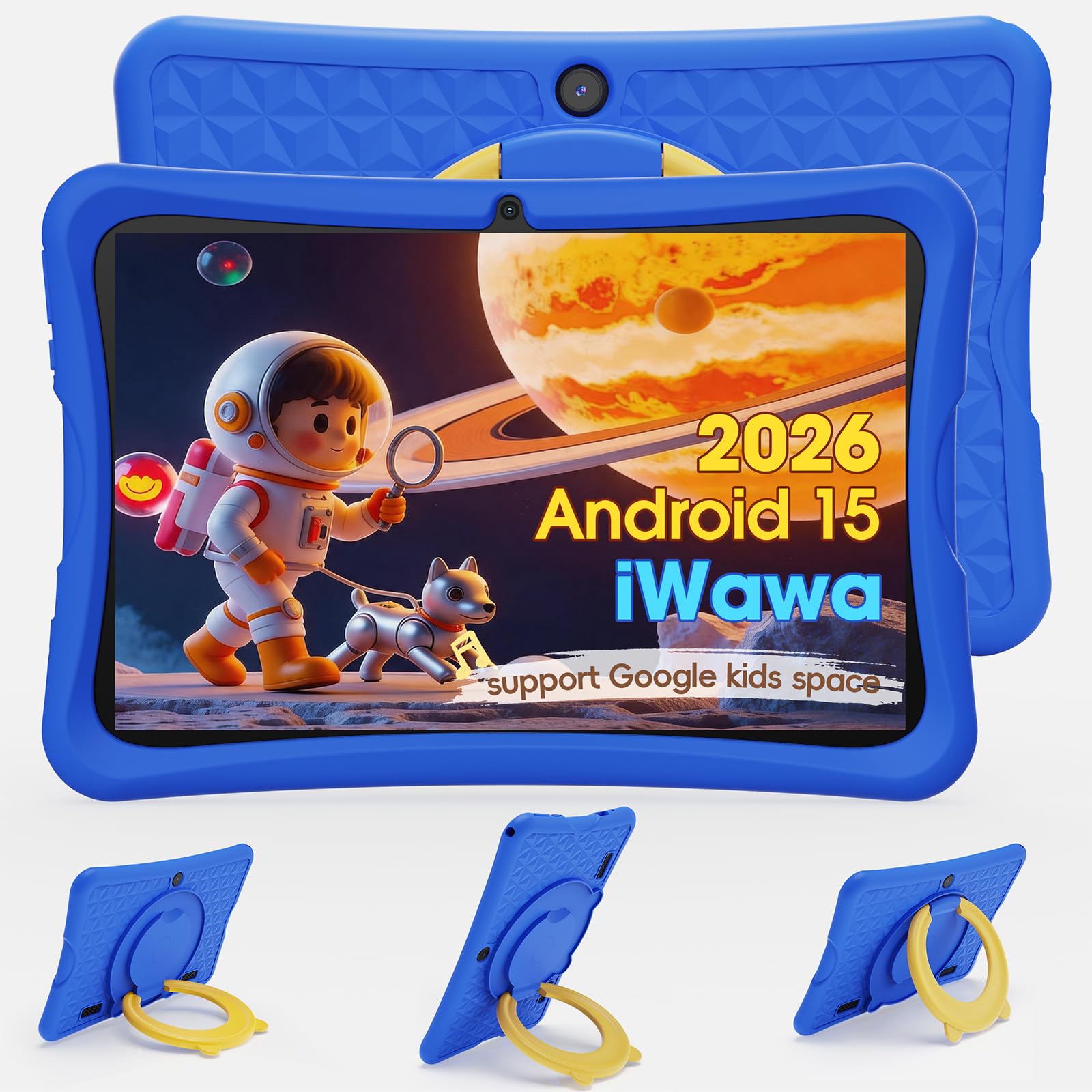 Photo 1 of DigiLand Android 15 Kids Tablet,10.1 inch Tablets,6GB RAM+32GB ROM (Expand to TF) Parental Control,Kids Software Pre-Installed,Dual Camera 2MP+5MP,Android Learning Tablet with Proof Case