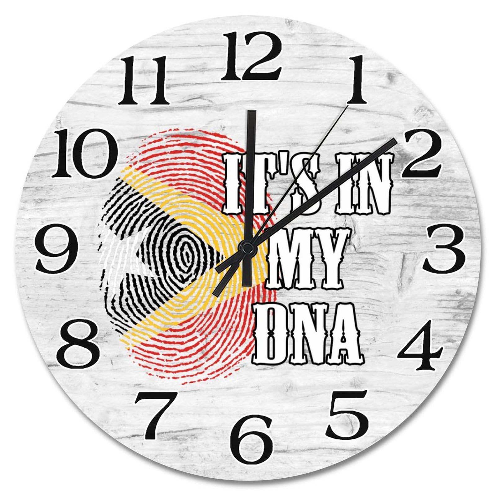 Horloge murale drapeau Timor-Leste It's in My DNA en bois