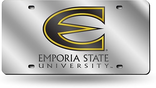 Miniatura 71 de Rico Industries Placa de matrícula de metal con incrustaciones láser de Florida Gators de la NCAA plateado,Alternativo,Negro -,Negro/Plata,Azul,azul