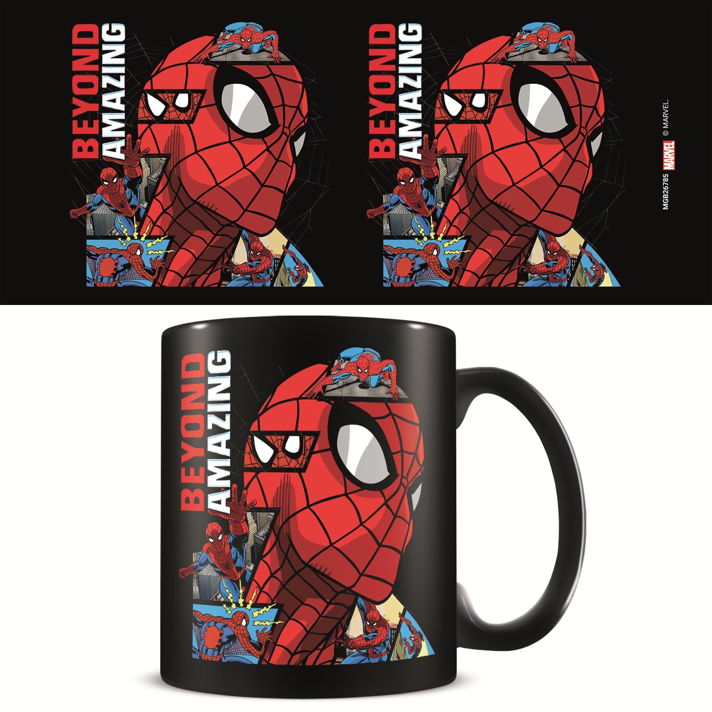 Pyramid International Beyond Amazing Marvel Spiderman Mug Black