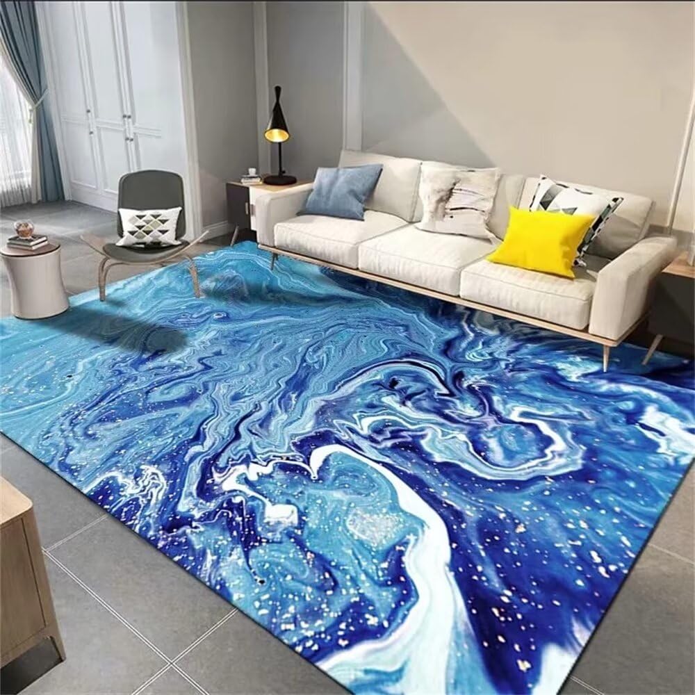 Tapis d'entrée intérieur bleu grand confort qui ne se décolore pas