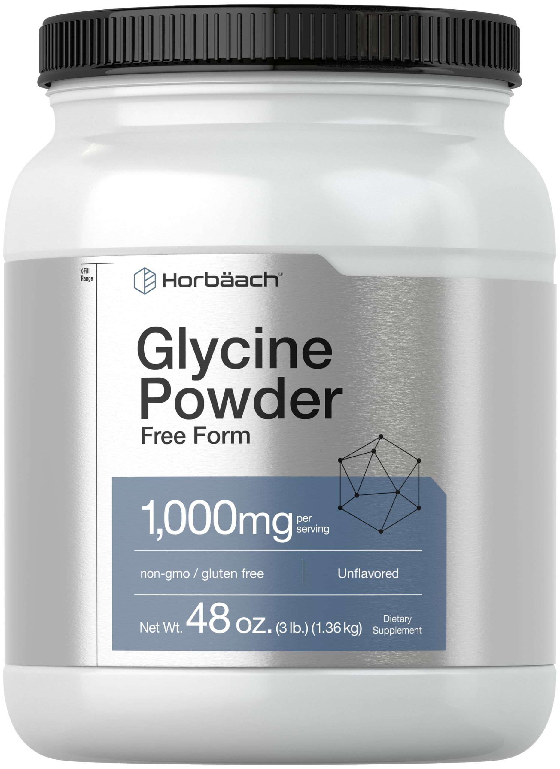 Horbäach Glycine Powder 3 lbs | Free Form Supplement