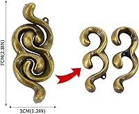 Vista 4 de Rompecabezas Mentales - Kit de 3 Rompecabezas de Metal, Juegos de Rompecabezas de Metal Fundido, Juguetes de Desbloqueo, Rompecabezas