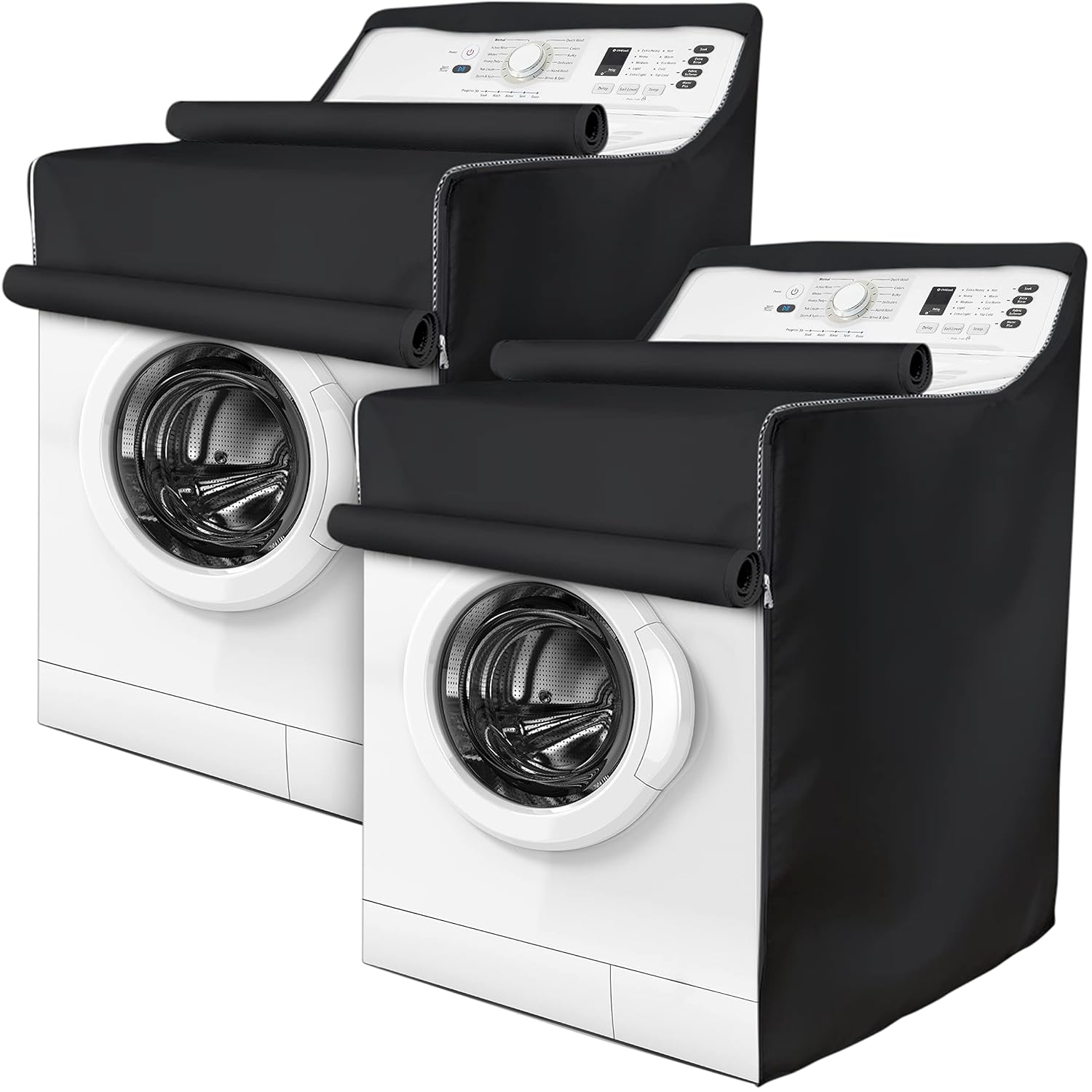 BlueStars 2 Packs Washer/Dryer Cover For Top & Front Load Machines Waterproof & Dustproof