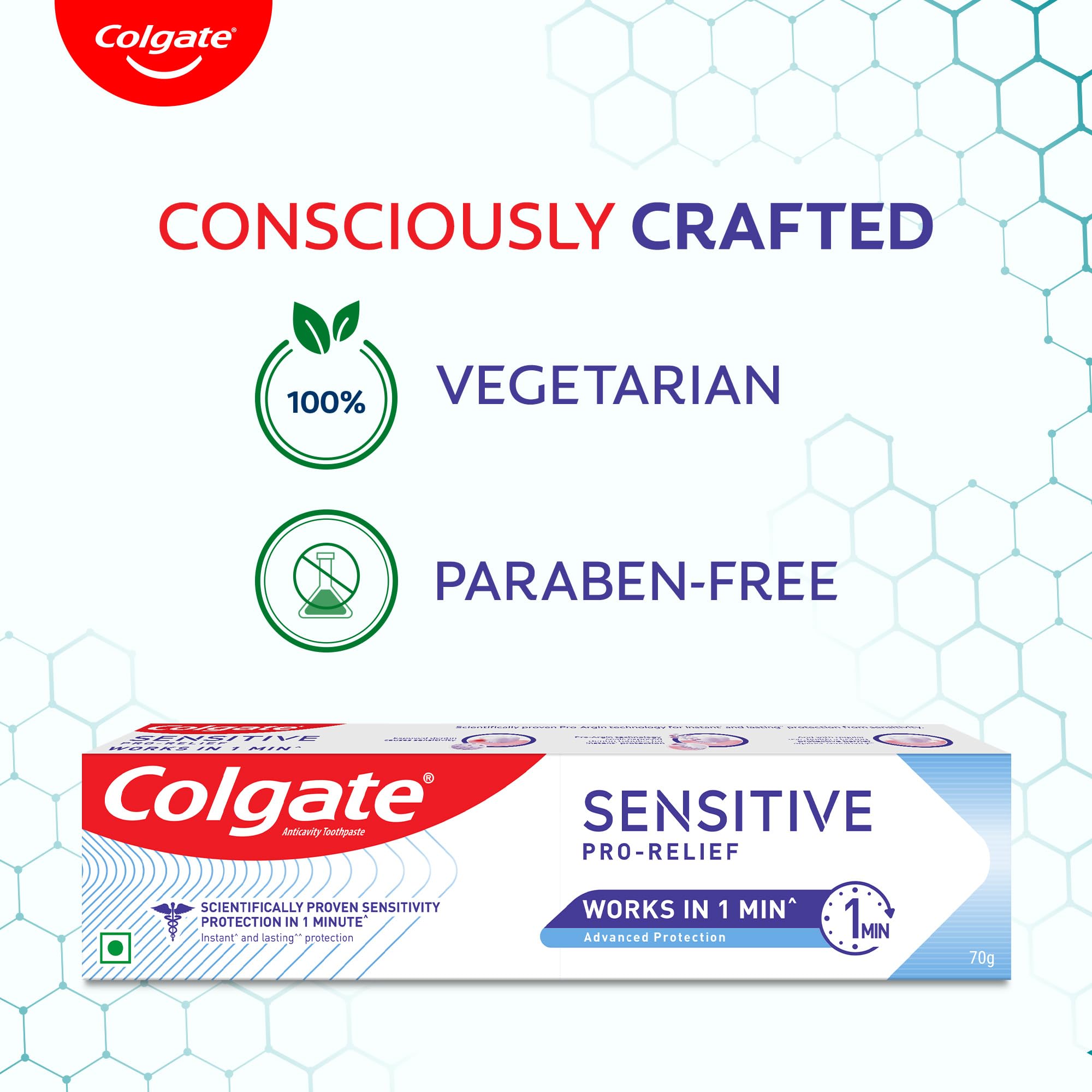 Colgate Sensitive Pro Relief Toothpaste, Tooth Paste With Pro Argin Formula for Sensitivity Relief, 140gm (Combo Pack Offer) product image 8