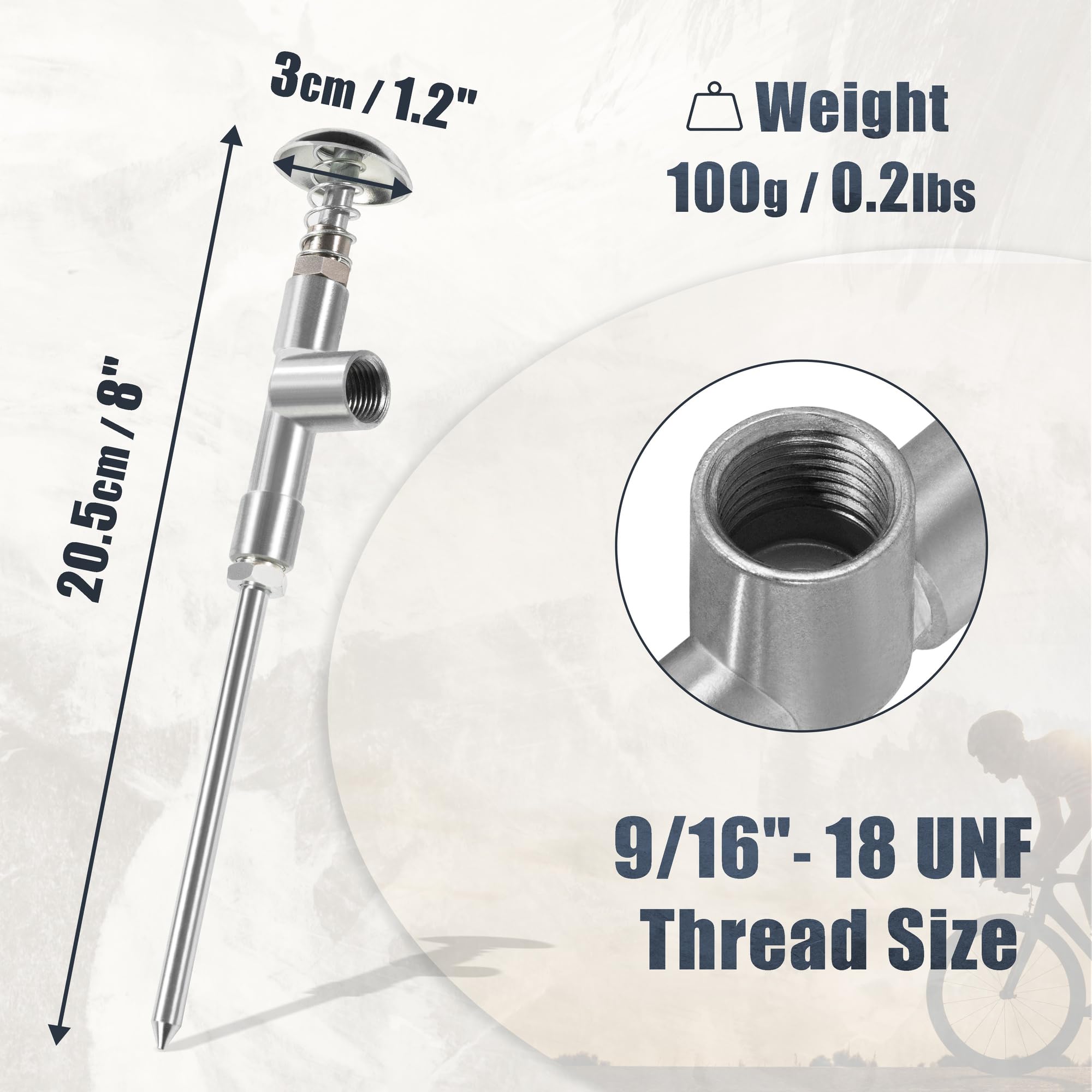 CyclingDeal Mini Grease Gun with Precision Dispensing Extra Long Nozzle - Bicycle Lubricant Bicycle Grease Applicator - Bike Grease Gun Small Grease Gun - Perfect to Lubricate Tools Bearings Cables