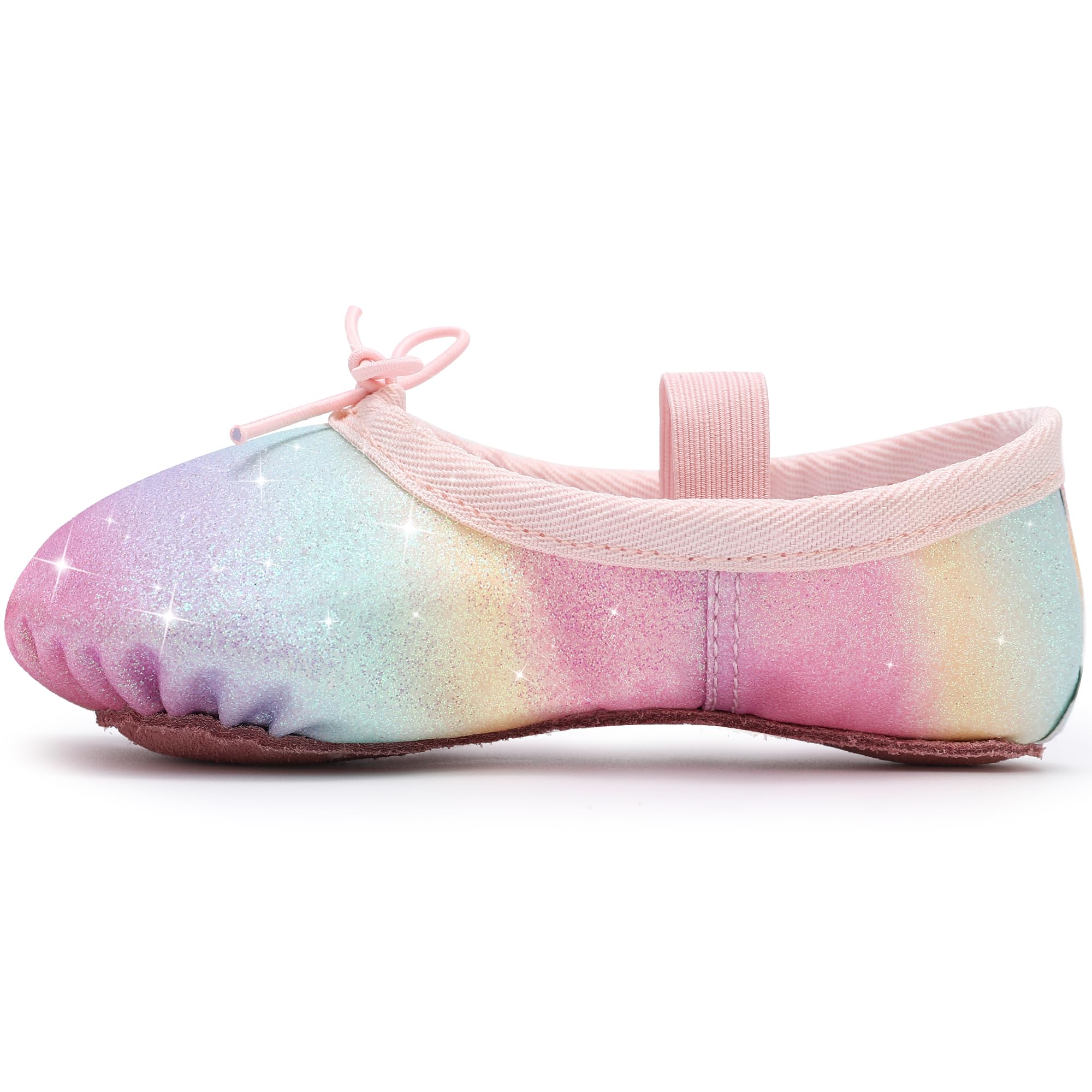 Scarpette Danza Classica Bambina Glitterate Scarpe da Ballo Suola Intera Ballerina Scarpe per Ragazze