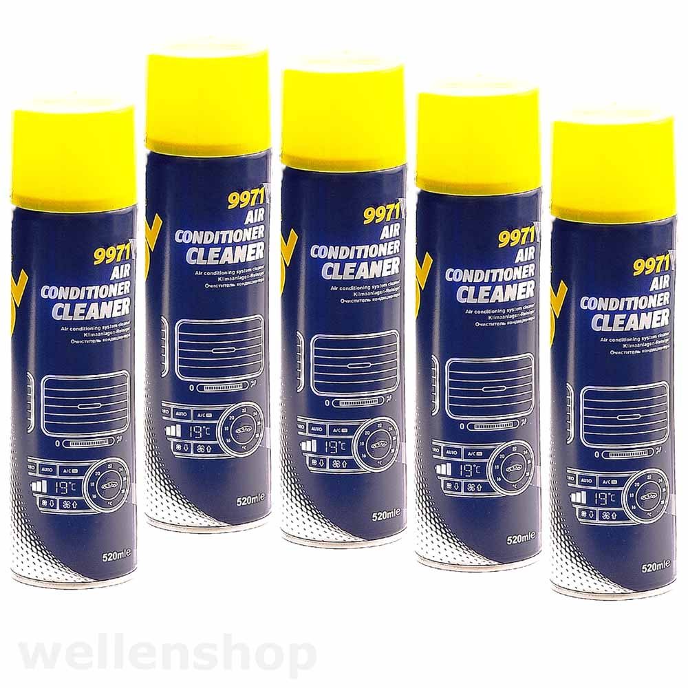 5 x 520ml Klimaanlagenreiniger Spray Desinfektionsspray MANNOL 9971
