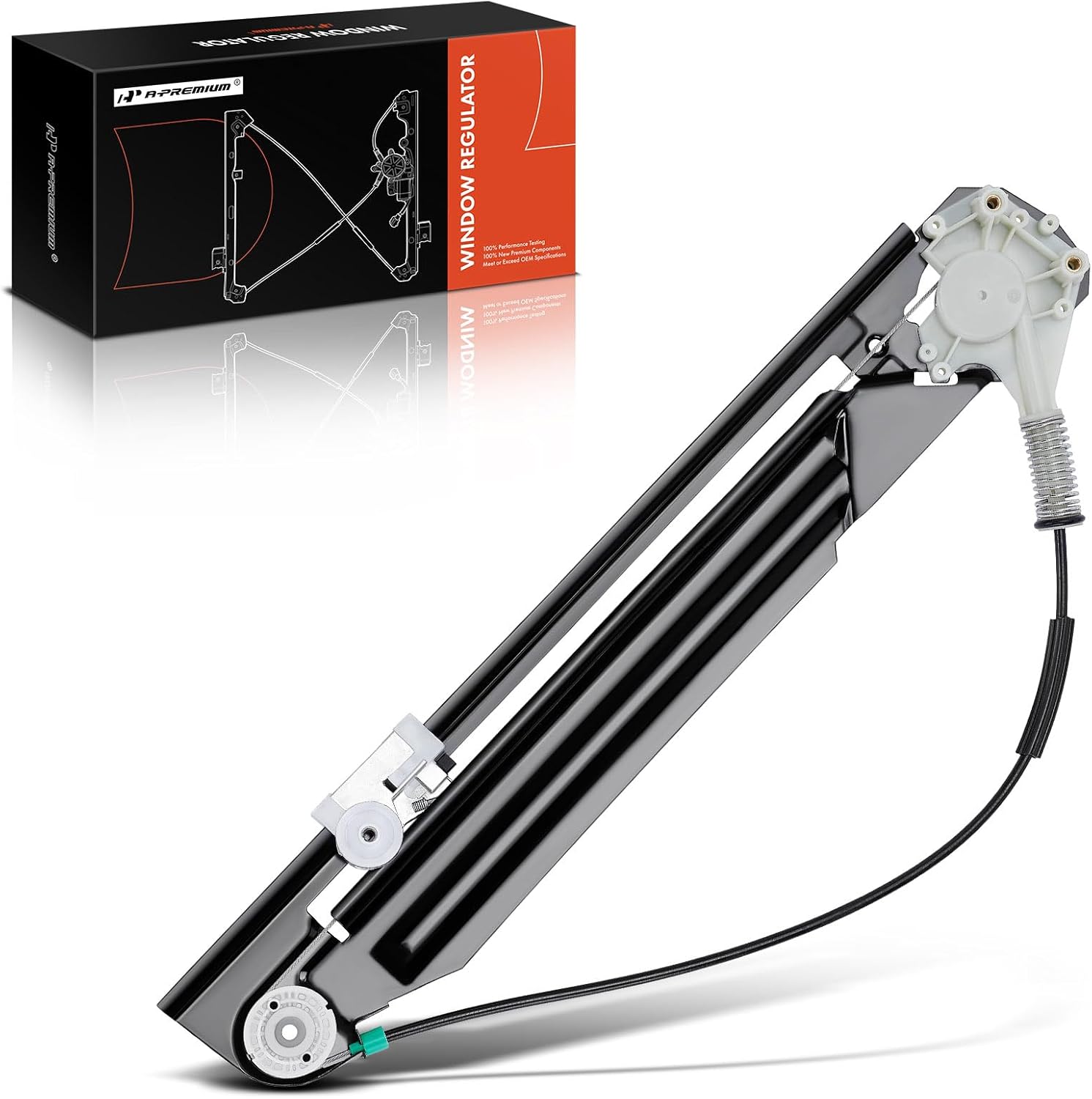 A-Premium Power Window Regulator without Motor Replacement for BMW E39 525i 528i 530i 540i M5 2000-2003 (Bulit after 03/1999) Rear Passenger Side