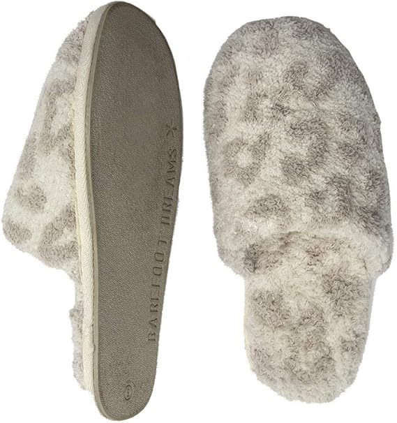 Barefoot dreams slippers leopard Clearance