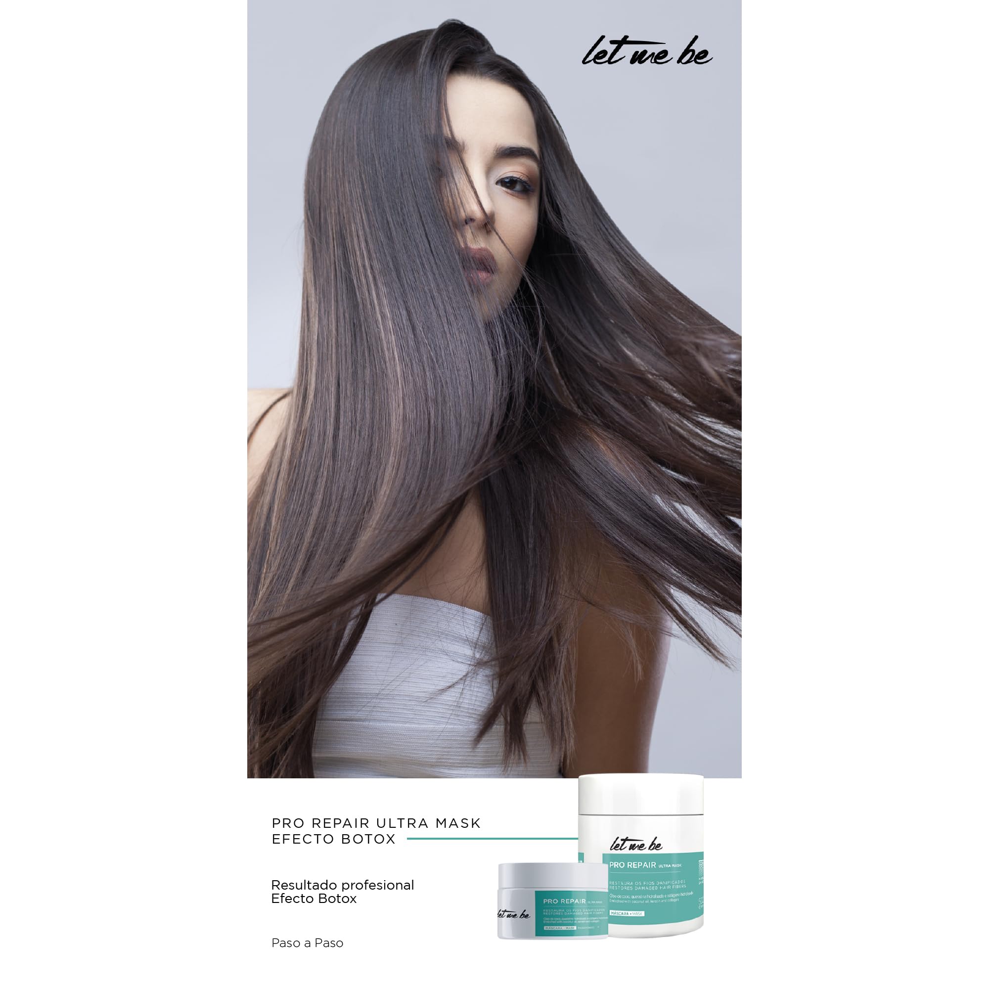 Let Me Be, BTX Capilar Pro Repair Ultra Mask One Step, Professional Volume Reducer, Coconut Oil Keratin and Collagen - Image 3