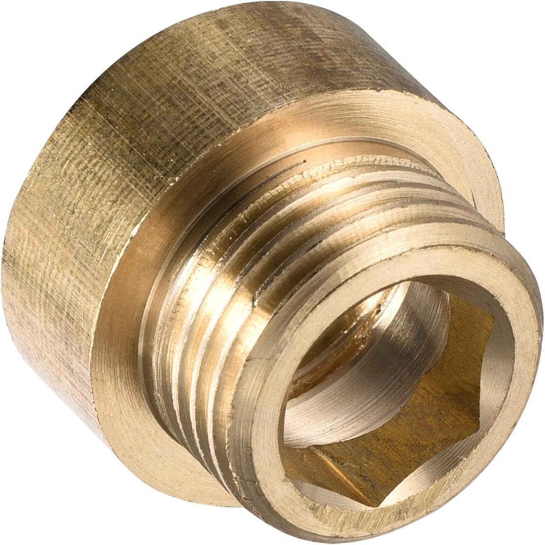 MECCANIXITY Shower Head Extension Arm, Brass Extension Pipe Fitting 10mm G1/2 Female to G1/2 Male Thread Reducer Coupling Adapter Connector
