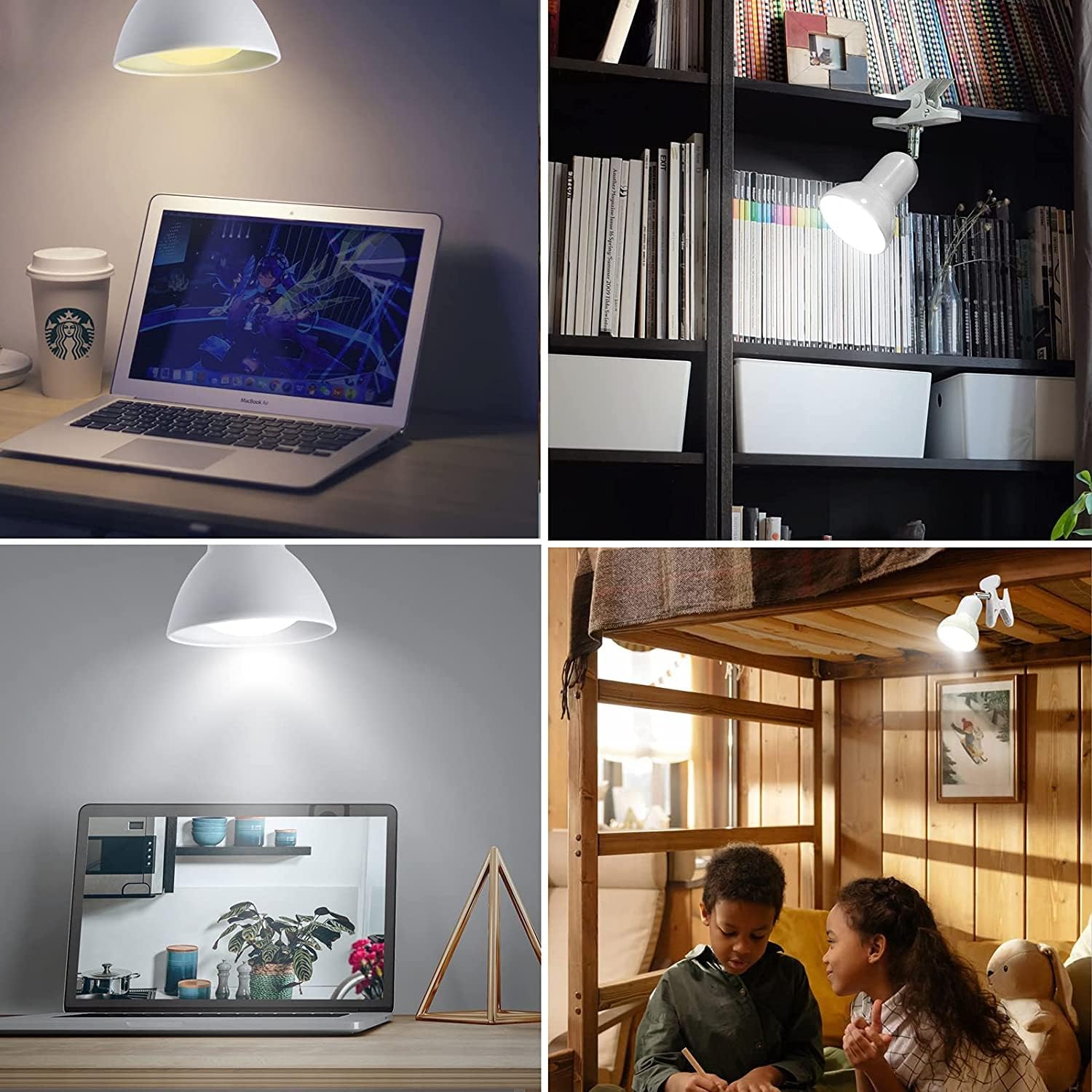 Klarlight Clip on Bulb Holder E27 with UK Plug On/Off Switch Edison