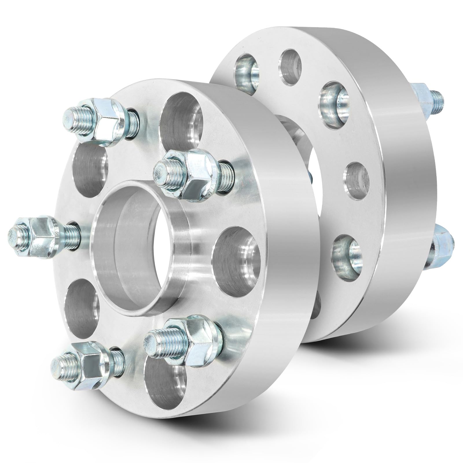 SCITOO 4 pcs 5LUG 1.25 inch Wheel Spacers Adapters 5x4.5 with 12x1.5 Studs