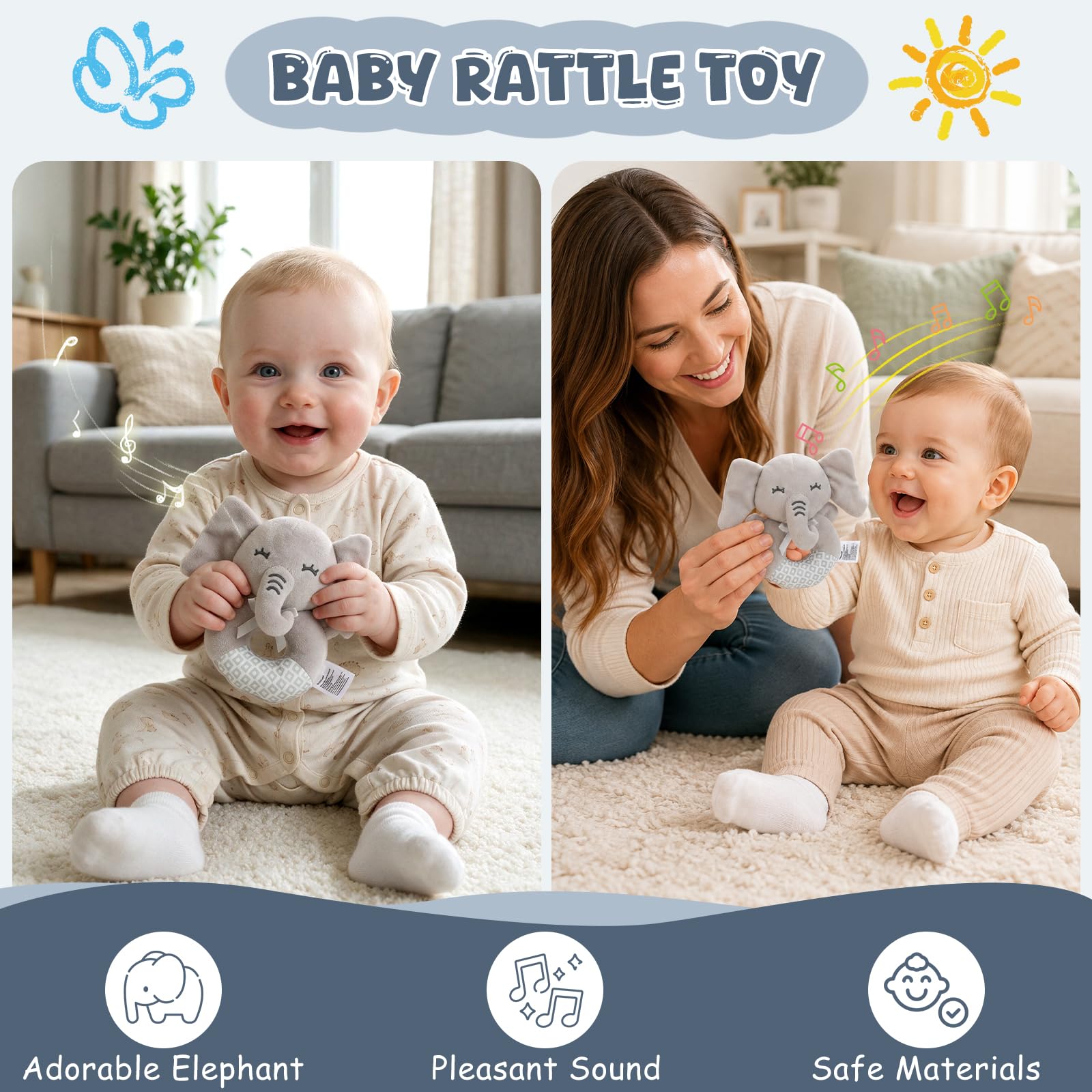 Set regalo per neonati, cestino regalo per bambini e bambine