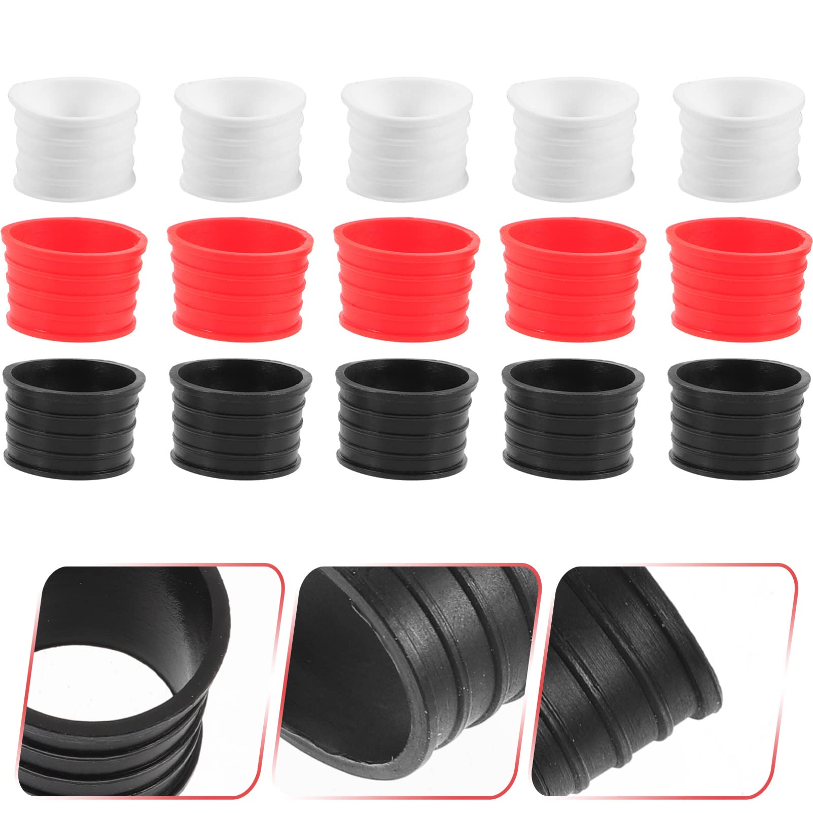BESTonZON Grip per Racchette Tennis E Badminton Protezione Antiscivolo Riutilizzabile Accessori Professionali per Racchette Compatibile con Vari Sportivi 15 * 2